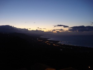 Da San Marco d’Alunzio un tramonto su S.Agata ,e la costa tirrenica fino a Cefalù