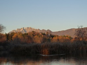 Il laghetto di Sartirana in autunno