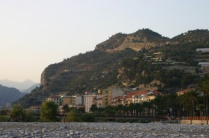 Ventimiglia dalla spiaggia