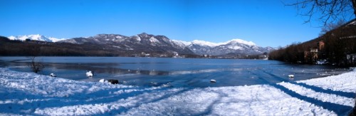 Avigliana - Lago di Avigliana gelato