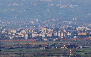 Campi Bisenzio ripreso dalle colline