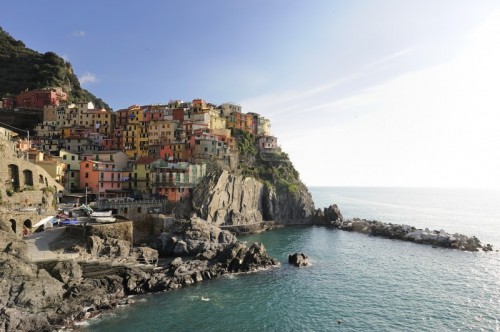 Riomaggiore - Riomaggiore e la calata a mare Riomaggiore - Riomaggiore e la calata a mare