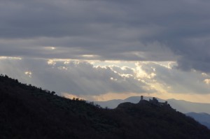 Panorama del castello di Roccasecca