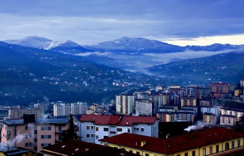 Potenza - Un'alba molto fredda a Potenza Potenza - Un'alba molto fredda a Potenza