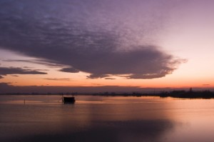 Tramonto a Comacchio