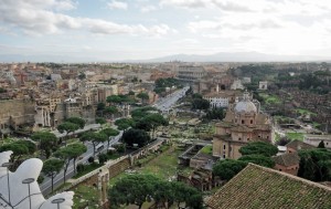 Dall’altare della Patria verso il Colosseo