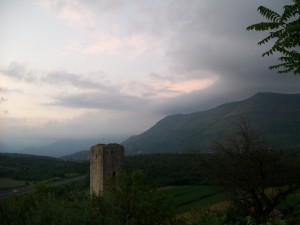 La torre al tramonto