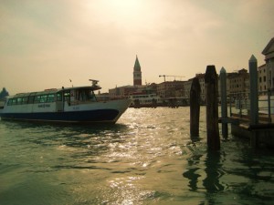 la laguna al tramonto