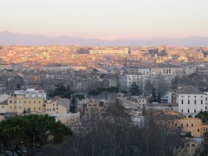 Roma Vista panoramica dal viale del Gianicolo