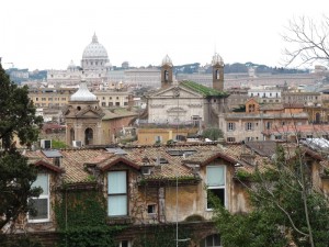 Roma vista da Viale Trinità dei Monti