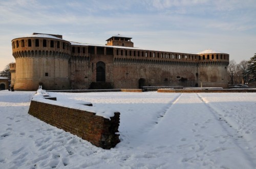 Imola - Rocca sotto la neve
