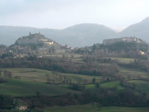 Panorama invernale di Pennabilli