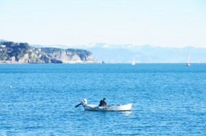 a pesca in una giornata d’inverno