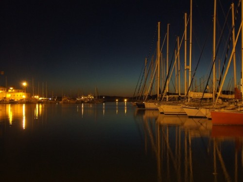 Alghero - Tenui luci sul porto al tramonto