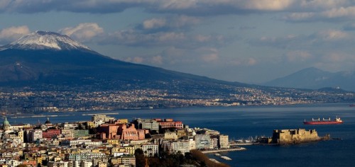 Napoli - Vesuvio innevato