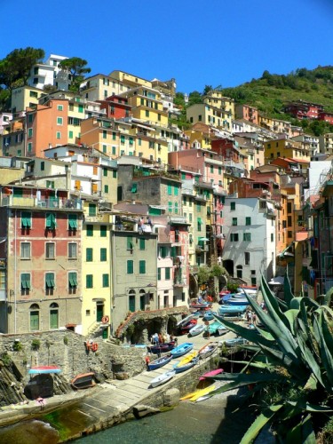 Riomaggiore - Le pittoresche e colorate case di Riomaggiore