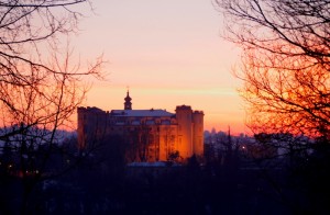 il castello al tramonto…..