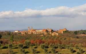 Vista di Città della Pieve dalla SS per Piegaro!