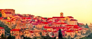 Il tramonto su Montemarano