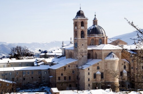 Urbino - Il Palazzo Ducale di Urbino e la neve