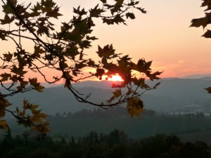 tramonto sulle colline di Vezzano sul Crostolo