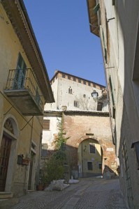 Castelletto d’Orba, Il castello e l’antica porta d’accesso.