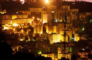 Genova Panorama notturno