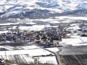 la pianura innevata….