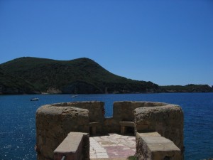 Isola del Giglio-punta Faraglione,vista dalla torre di Giglio Campese