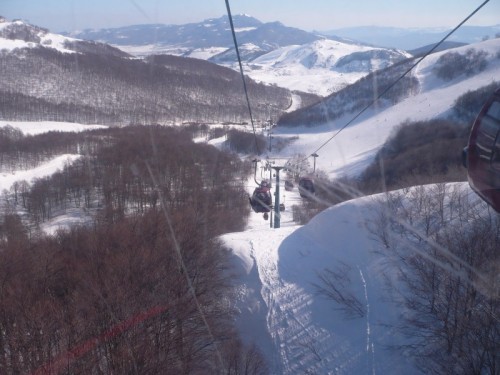Roccaraso - dalla cabinovia vista dell'Aremogna