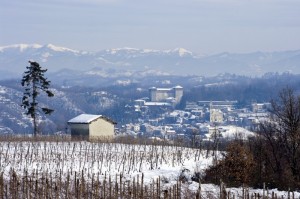 Panoramica invernale di Silvano d’Orba.