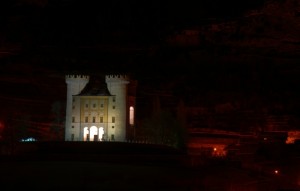 Castello di Aymavilles di notte