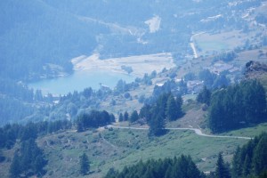 Panorana di Pourrieres visto dal Pian dell’ Alpe