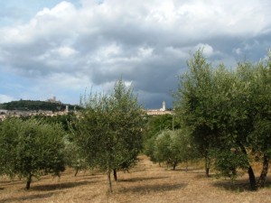 Temporale su Assisi