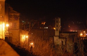 Ronciglione, notturno sul borgo.