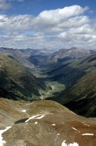 Dal Monte Vago la splendida Valle di Livigno