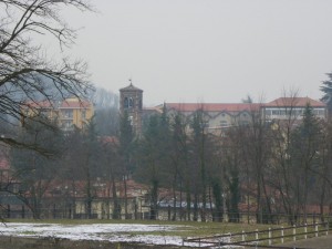 …e da dietro il bosco Agliate