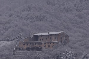 castel Noarna dopo la nevicata
