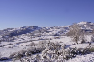 Il monte Labro innevato