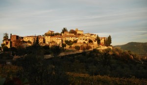 Tramonto su Montefioralle.