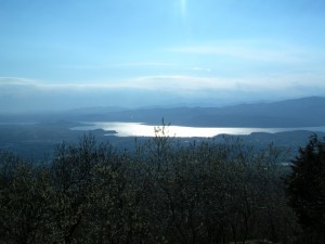Il lago al crepuscolo