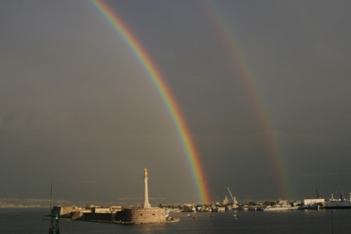 Messina - Arcobaleno sul forte