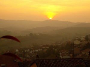 il tramonto su”Roddi”….