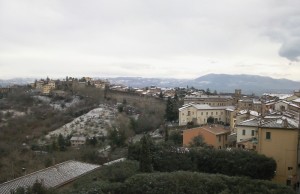 Poca neve su Perugia