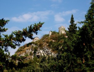 Vista del Castello dll’Innominato a Vercurago.