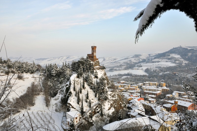 ''La torre dell’orologio con la neve - Brisighella'' - Brisighella
