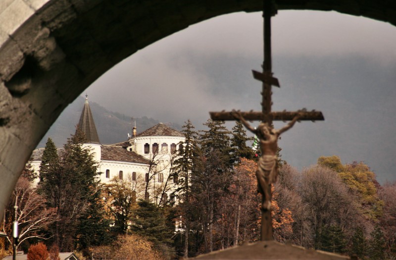 ''Il castello visto dall’arco d’Augusto'' - Aosta