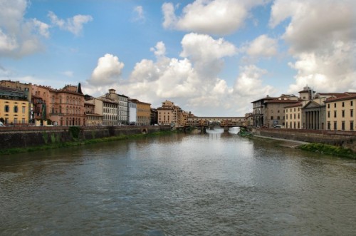 Firenze - L'Arno visto dal ponte alle Grazie.