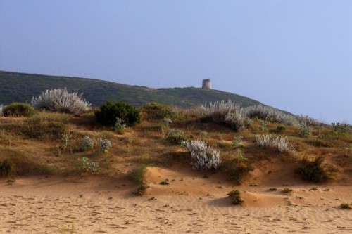 Arbus - Le dune di Pistis e la torre Flumentorgiu