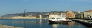 panorama sul porto vecchio di Trieste